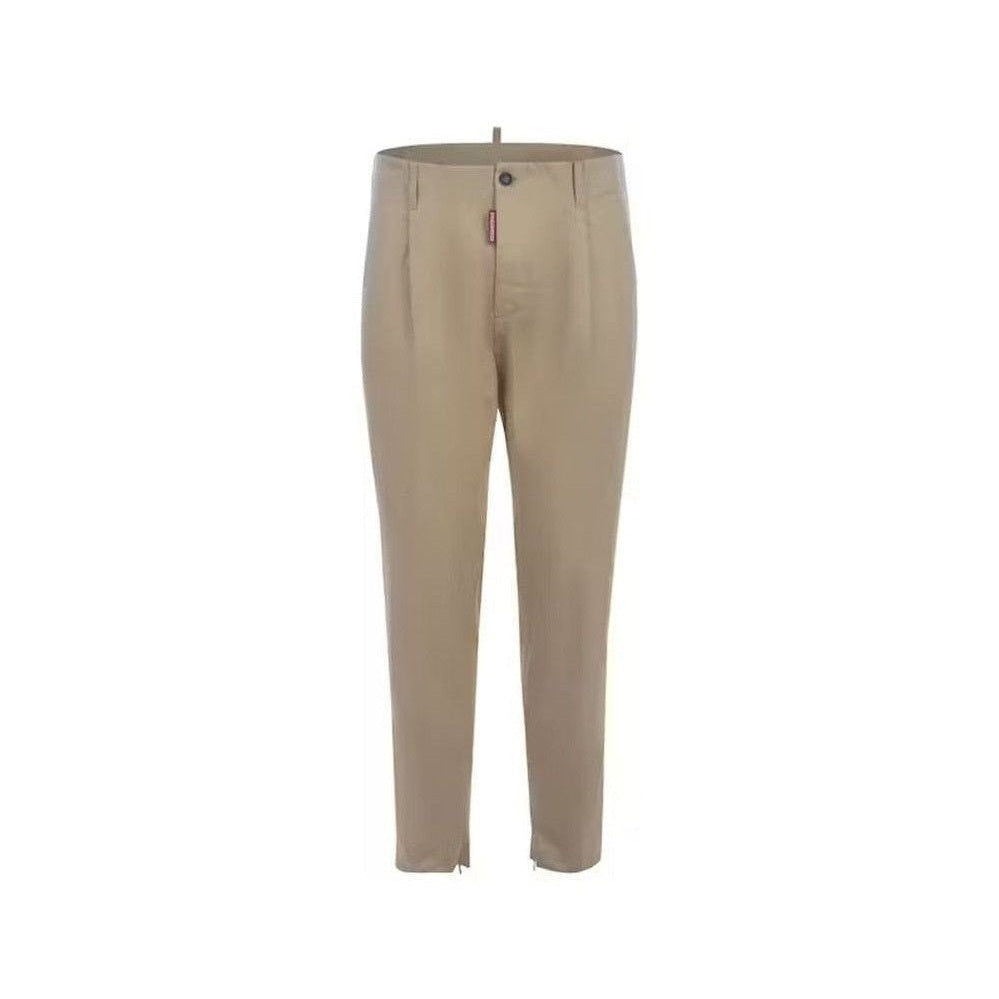 Dsquared² Beige Cotton Chino Pants mens luxury fashion - Mens Edit