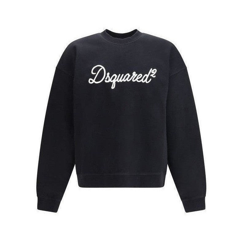Dsquared² Black Cotton Sweatshirt mens luxury fashion - Mens Edit