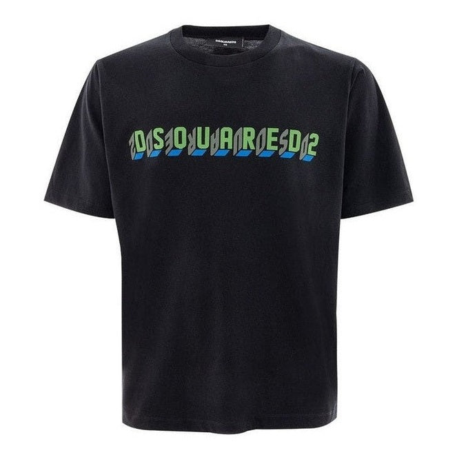 Dsquared² Black Cotton Men's Logo T-Shirt - Designer Fashion | Mens Edit