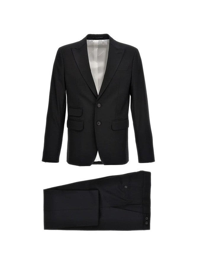 Dsquared² Black Elastane Two - Piece Suit mens luxury fashion - MENS EDIT