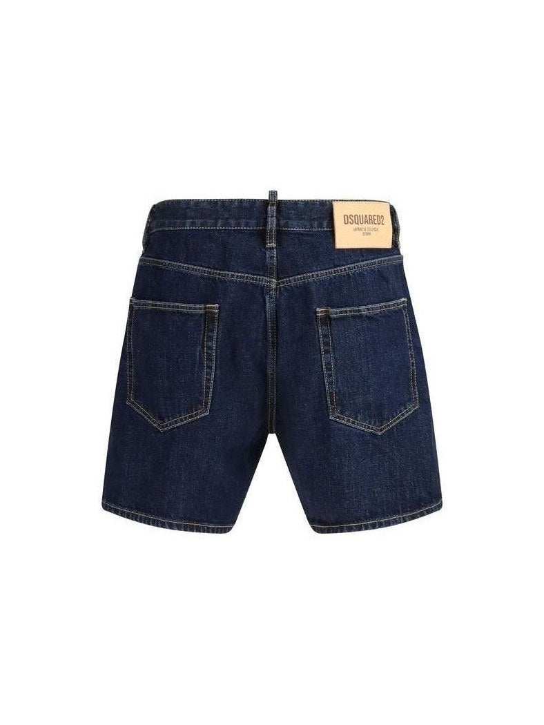 Dsquared² Blue Cotton Bermuda Shorts mens luxury fashion - Mens Edit