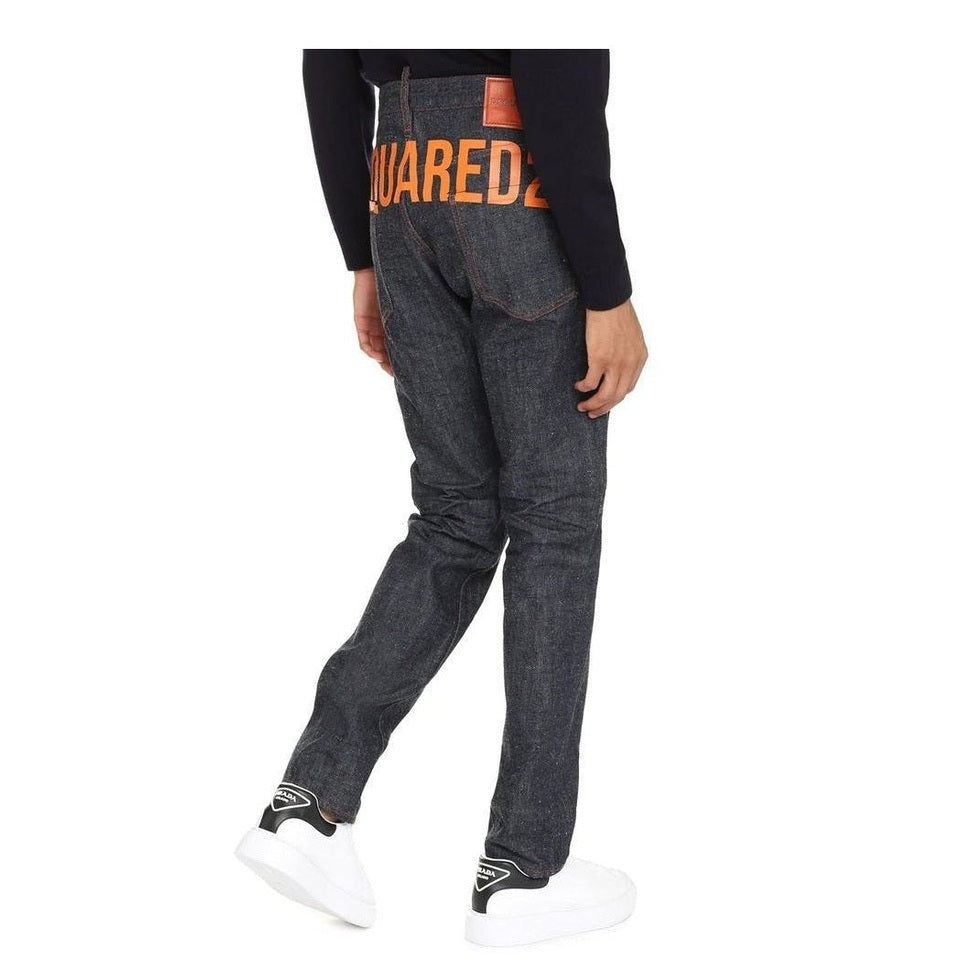 Dsquared² Blue Cotton Skinny Jeans mens luxury fashion - Mens Edit