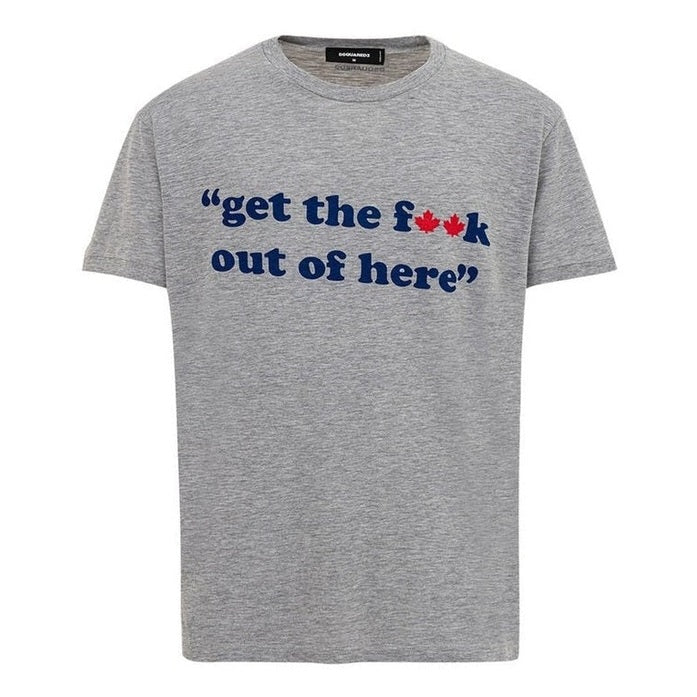 Dsquared² Gray Cotton T-Shirt mens luxury fashion - MENS EDIT