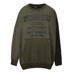 Dsquared² Green Cotton Sweatshirt mens luxury fashion - MENS EDIT