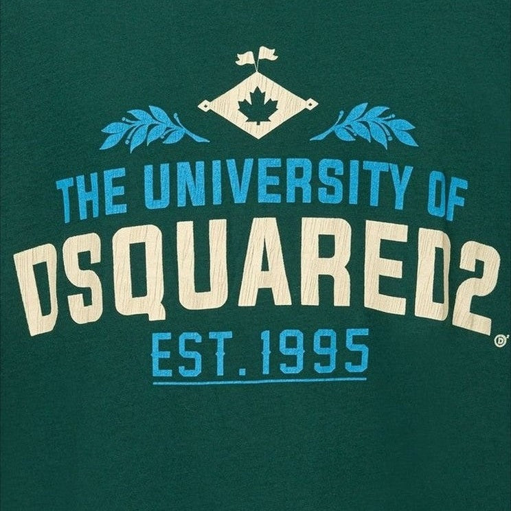 Dsquared² Green Cotton T-Shirt mens luxury fashion - MENS EDIT