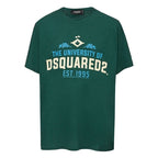 Dsquared² Green Cotton T-Shirt mens luxury fashion - MENS EDIT