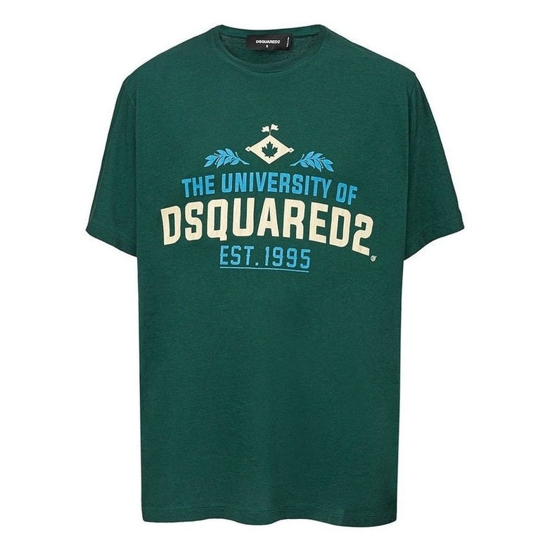 Dsquared² Green Cotton T-Shirt mens luxury fashion - MENS EDIT