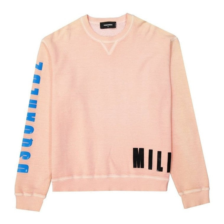 Dsquared² Orange Cotton Sweatshirt mens luxury fashion - MENS EDIT