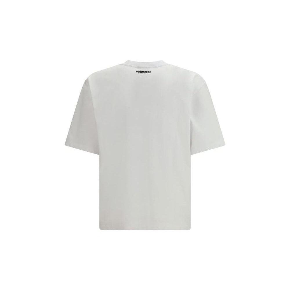 Dsquared² White Cotton T-Shirt mens luxury fashion - Mens Edit