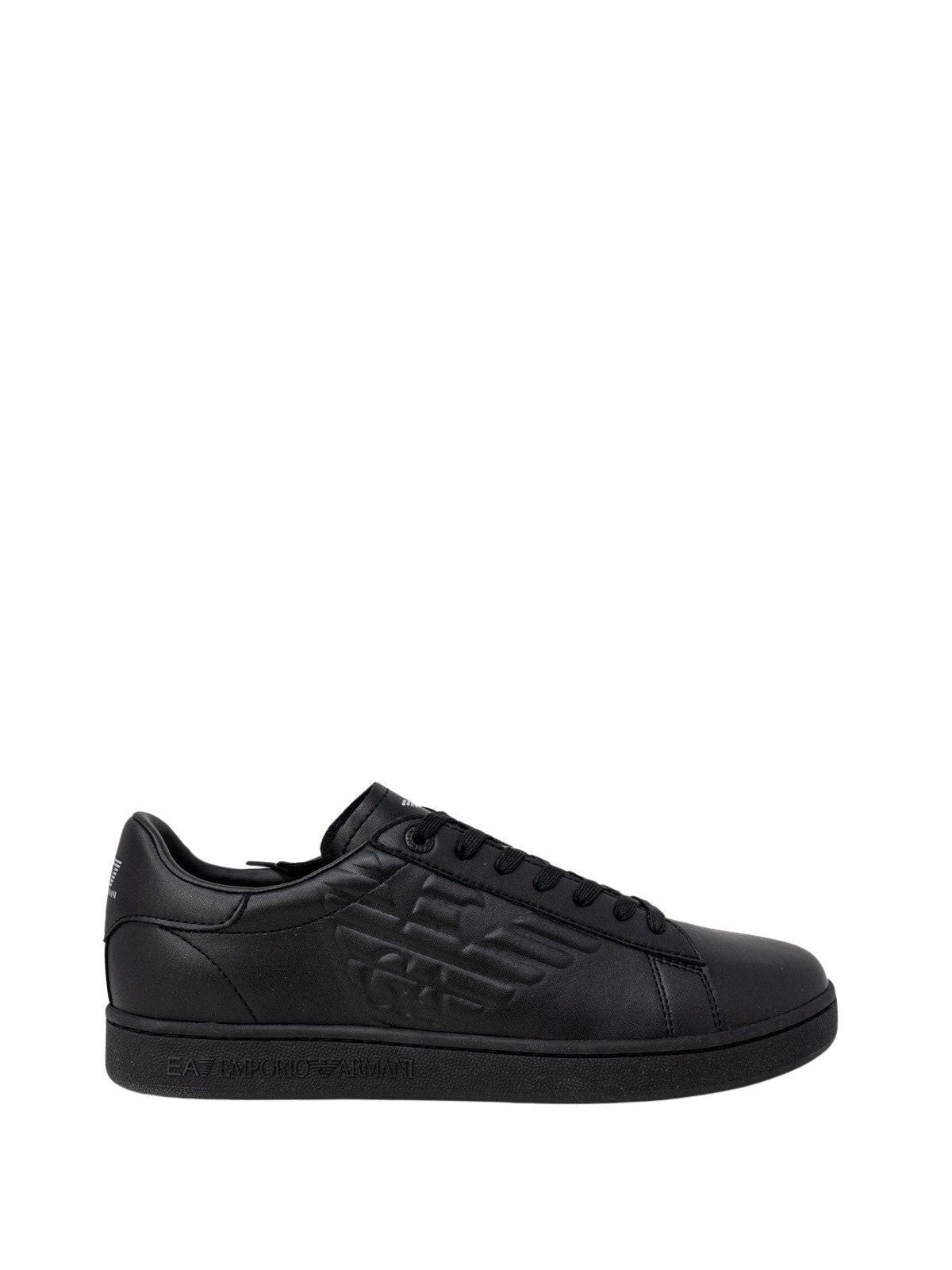 EA7 Emporio Armani Black Polyester Low Top Sneakers mens luxury fashion - Mens Edit