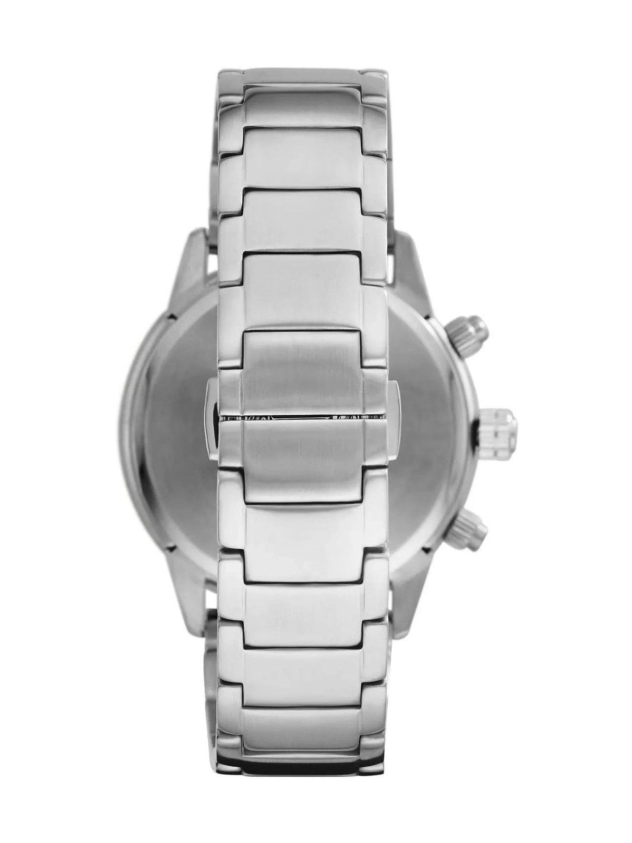Emporio Armani Bronze and Silver Steel Chronograph Watch mens luxury fashion - MENS EDIT