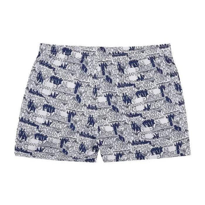 Emporio Armani White Polyester Swim Shorts mens luxury fashion - MENS EDIT