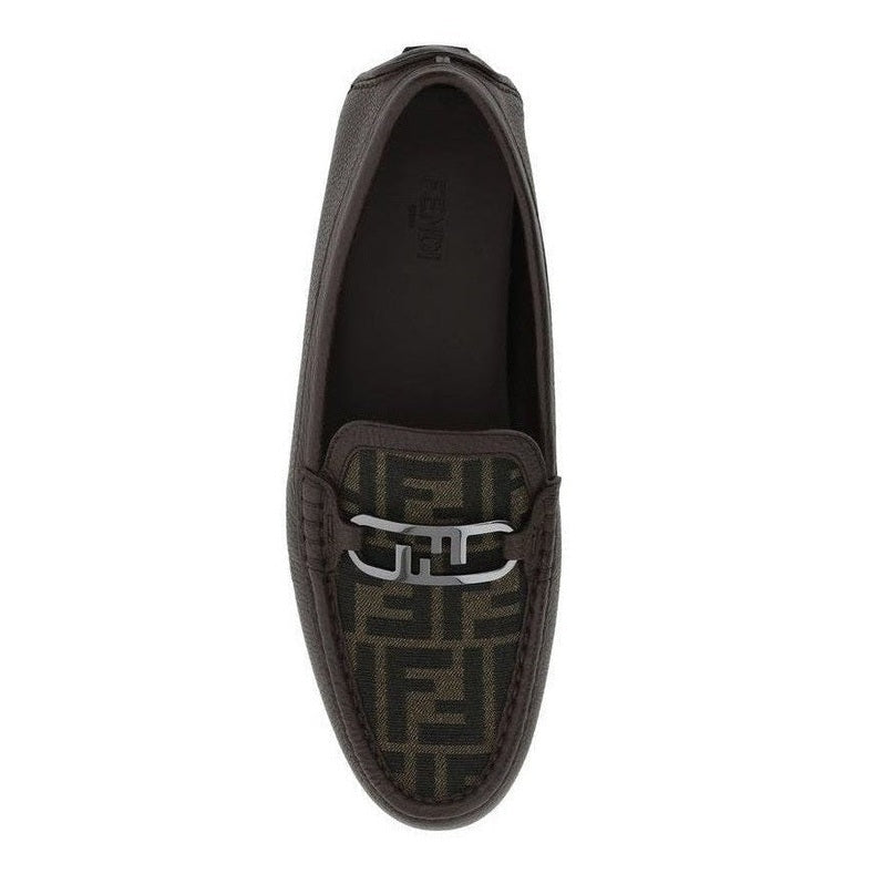 Fendi Brown Calfskin Slip - On Loafers mens luxury fashion - Mens Edit