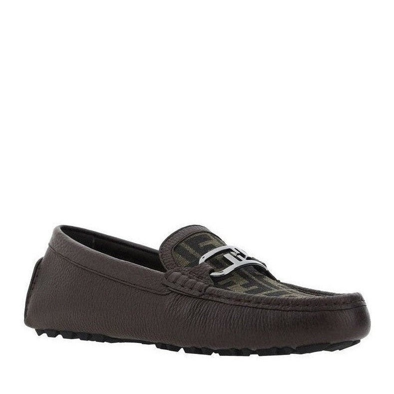 Fendi Brown Calfskin Slip - On Loafers mens luxury fashion - Mens Edit