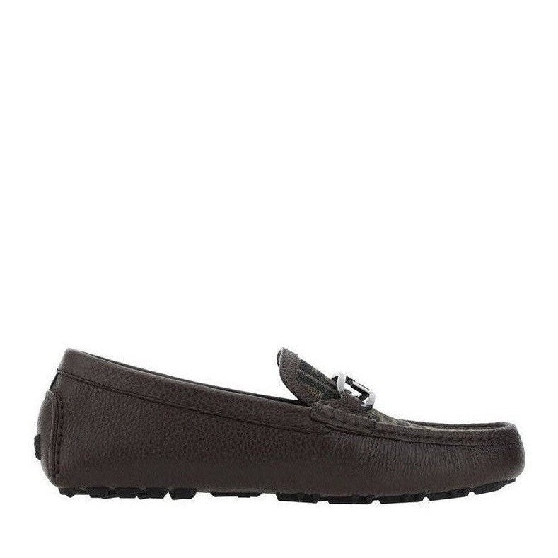Fendi Brown Calfskin Slip - On Loafers mens luxury fashion - Mens Edit