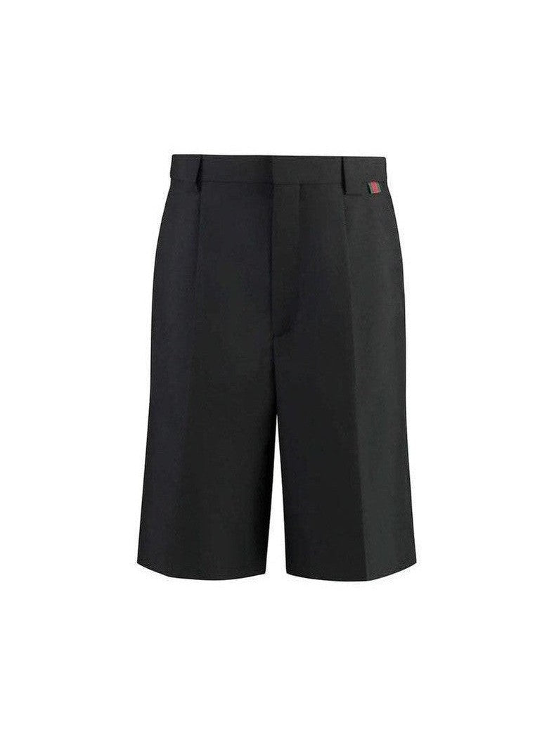 Gucci Black Polyester Bermuda Shorts mens luxury fashion - Mens Edit