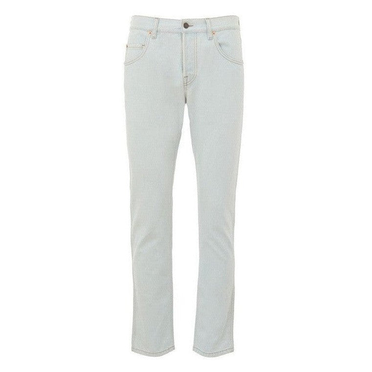 Gucci Blue Cotton Relaxed Fit Jeans mens luxury fashion - MENS EDIT