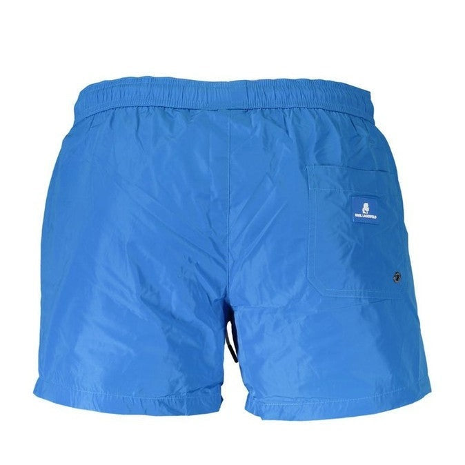 Karl Lagerfeld Azzurro Polyester Men's Swim Boxer mens luxury fashion - MENS EDIT