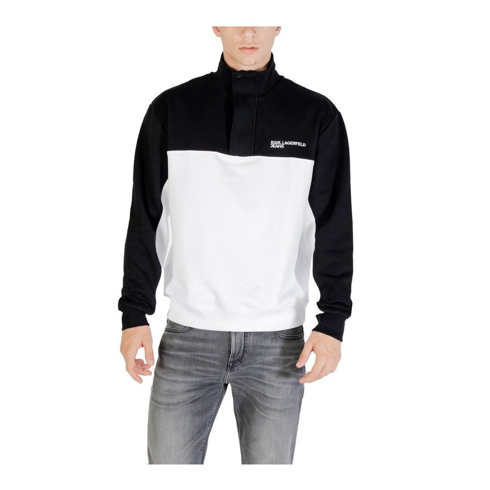 Karl Lagerfeld Black And White Horn Sweatshirt mens luxury fashion - Mens Edit