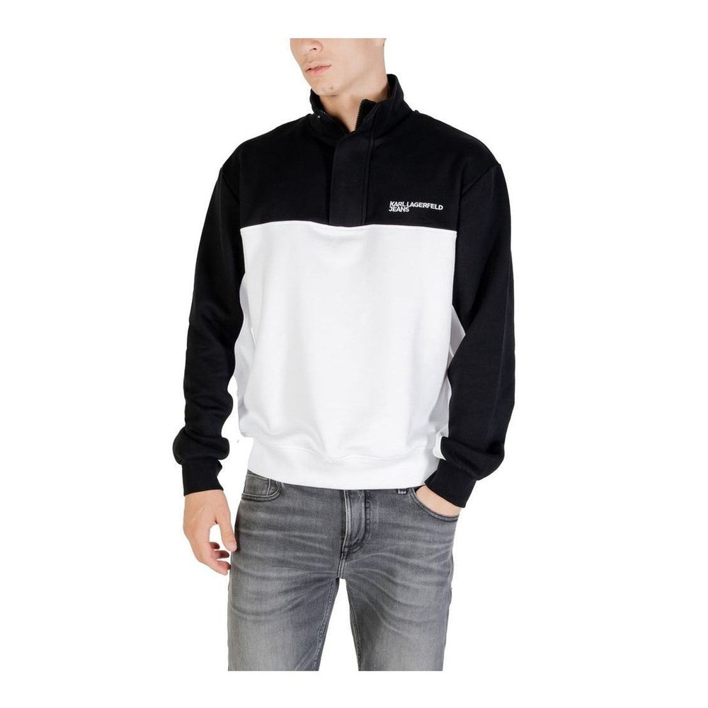 Karl Lagerfeld Black And White Horn Sweatshirt mens luxury fashion - Mens Edit