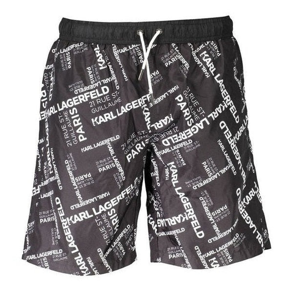 Karl Lagerfeld Nero Polyester Men Swimwear Boxer mens luxury fashion - MENS EDIT