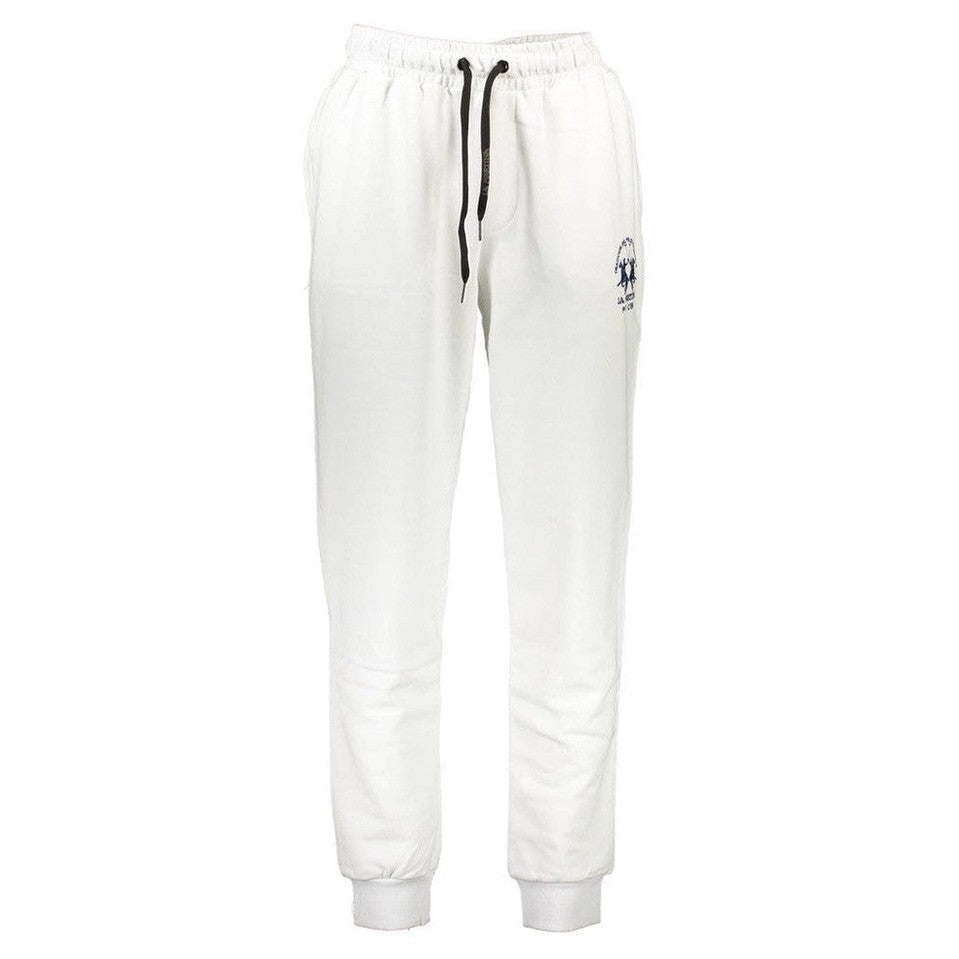 La Martina Bianco Cotton Men's Sweatpant mens luxury fashion - MENS EDIT