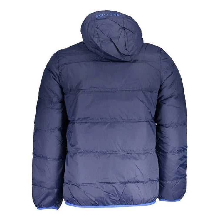 La Martina Blu Polyamide Men's Jacket mens luxury fashion - MENS EDIT