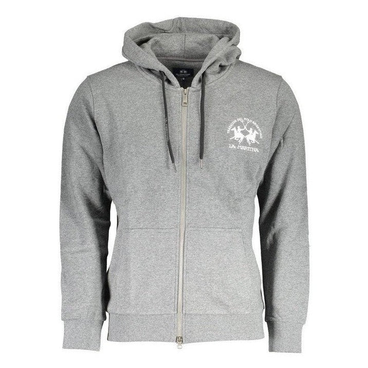 La Martina Grigio Cotton Men Sweatshirt mens luxury fashion - MENS EDIT