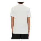 Moschino Couture White Cotton Polo Shirt mens luxury fashion - Mens Edit