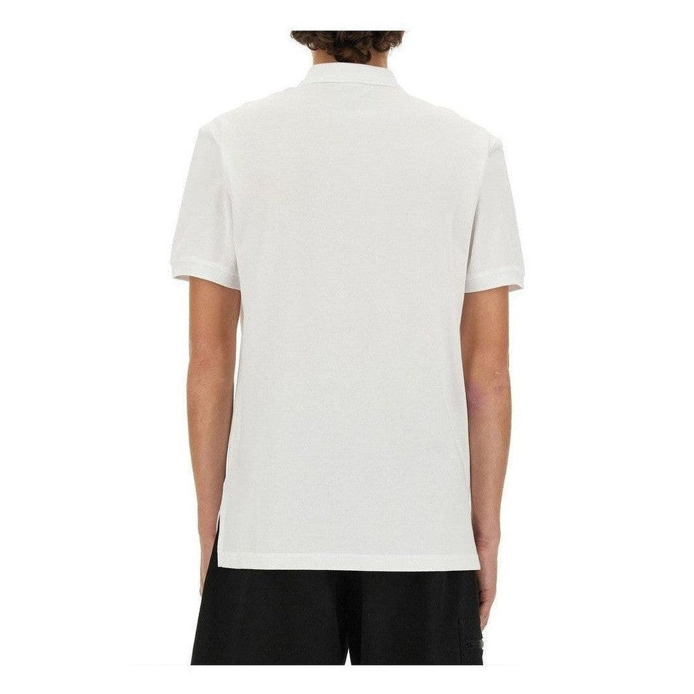 Moschino Couture White Cotton Polo Shirt mens luxury fashion - Mens Edit