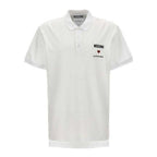 Moschino Couture White Cotton Polo Shirt mens luxury fashion - Mens Edit