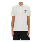 Moschino Couture White Cotton Polo Shirt mens luxury fashion - Mens Edit