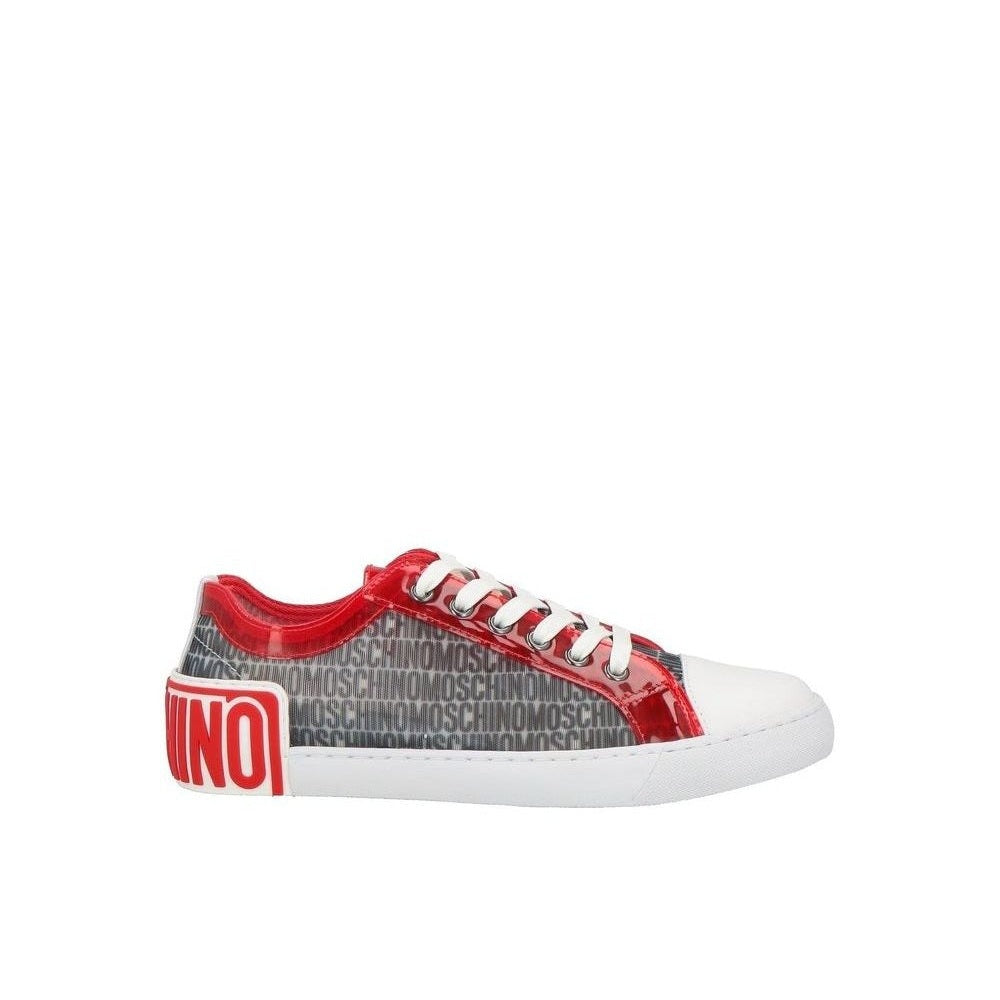 Moschino Couture White Polyester Low Top Sneakers mens luxury fashion - Mens Edit