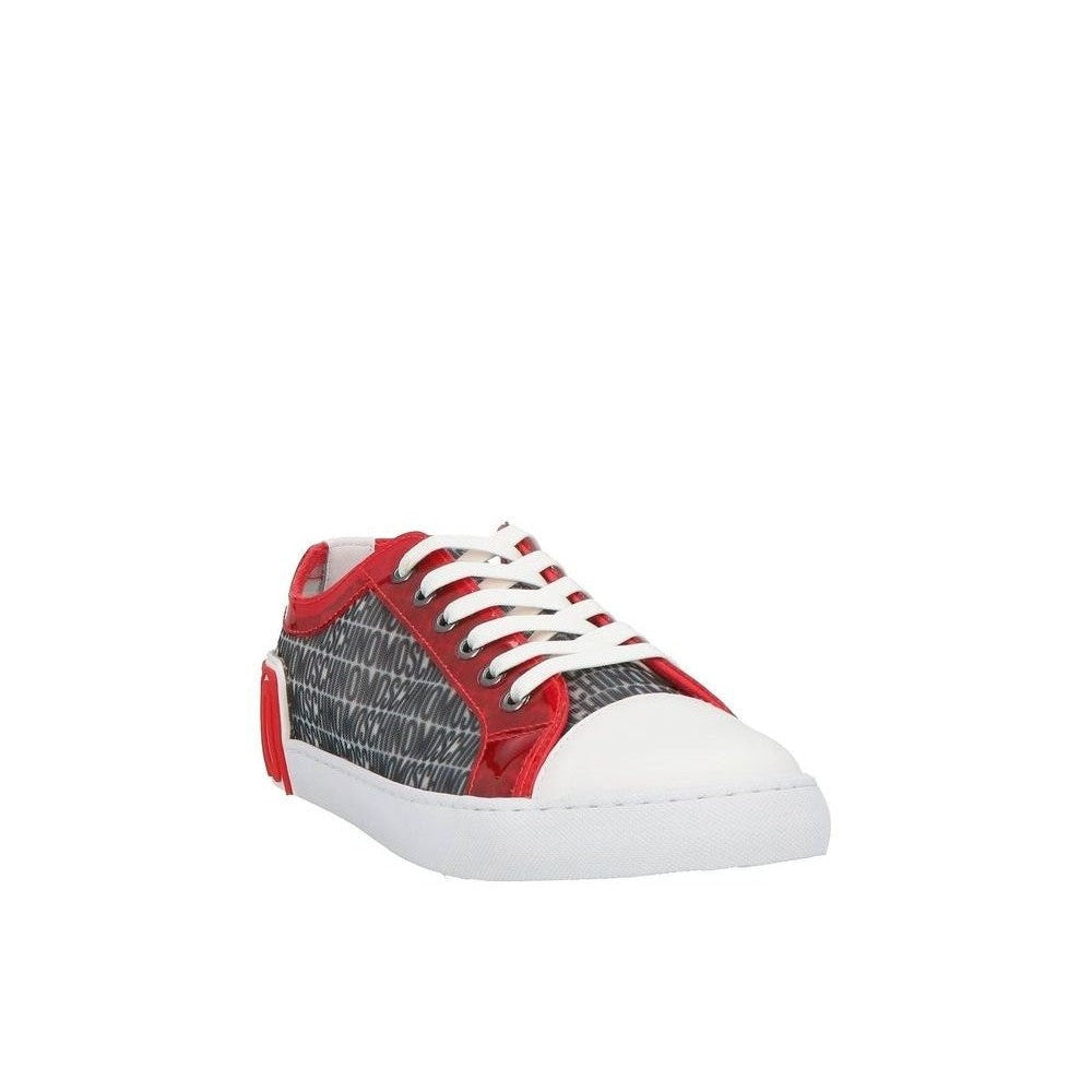 Moschino Couture White Polyester Low Top Sneakers mens luxury fashion - Mens Edit