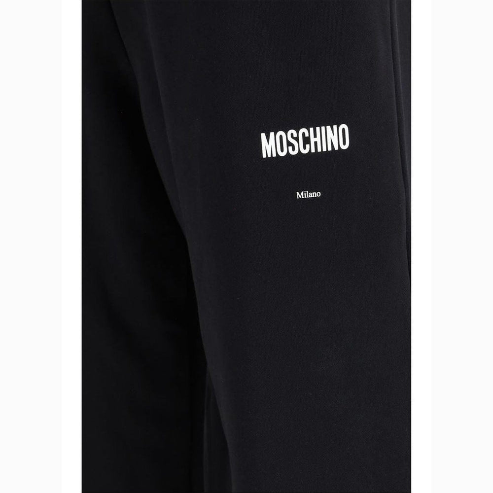 Moschino Black Cotton Casual Pants mens luxury fashion - Mens Edit