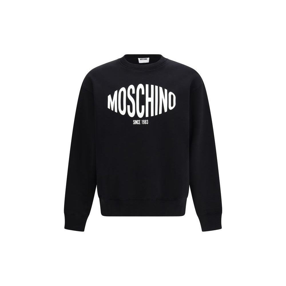Moschino Black Cotton Sweatshirt mens luxury fashion - Mens Edit