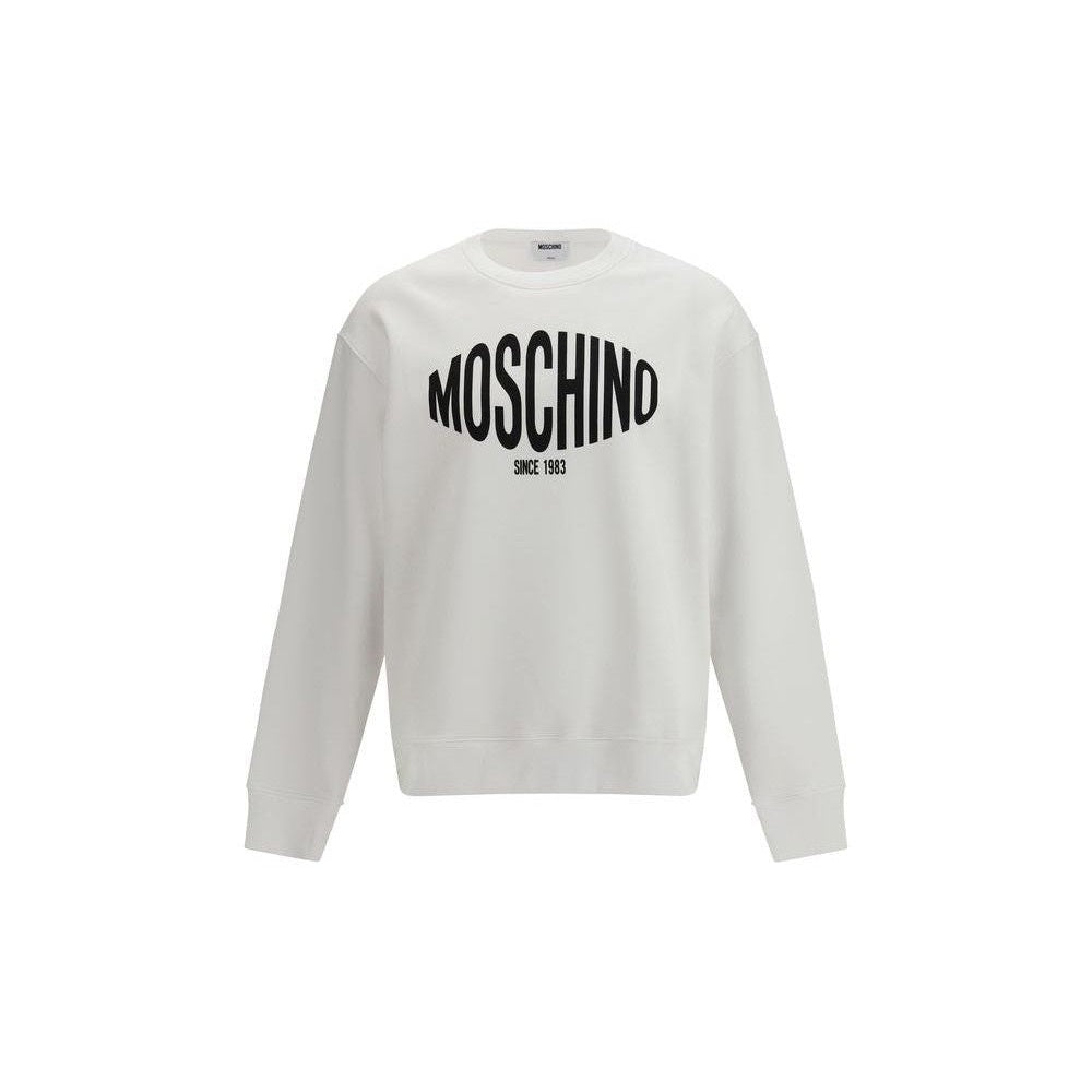 Moschino White Cotton Sweatshirt mens luxury fashion - Mens Edit
