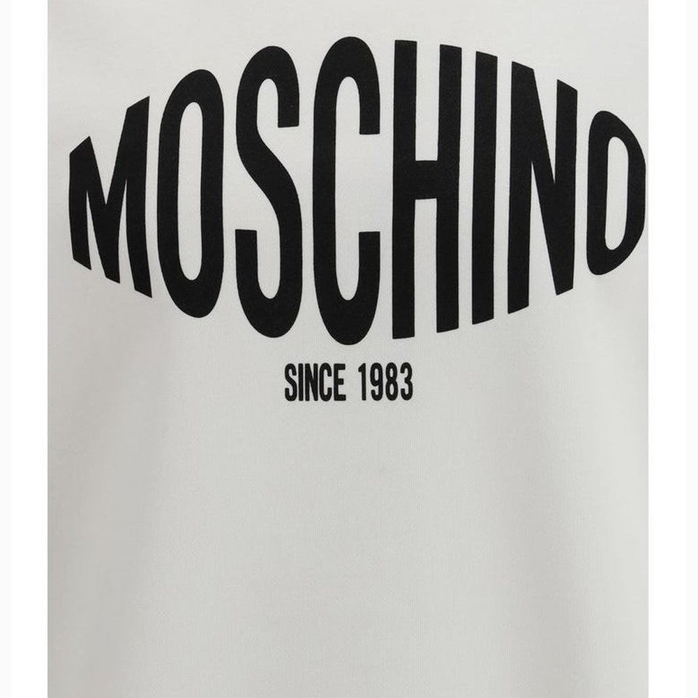 Moschino White Cotton Sweatshirt mens luxury fashion - Mens Edit