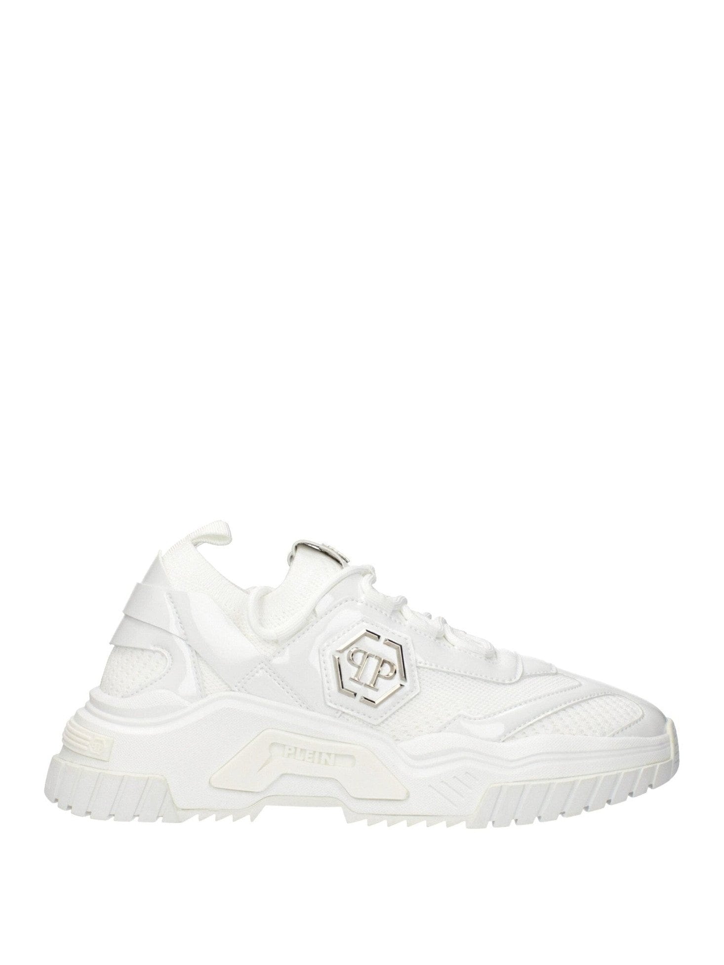 Philipp Plein White Fabric Chunky Sneakers mens luxury fashion - MENS EDIT