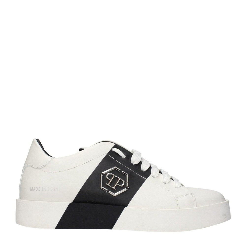 Philipp Plein White Leather Sneakers mens luxury fashion - MENS EDIT