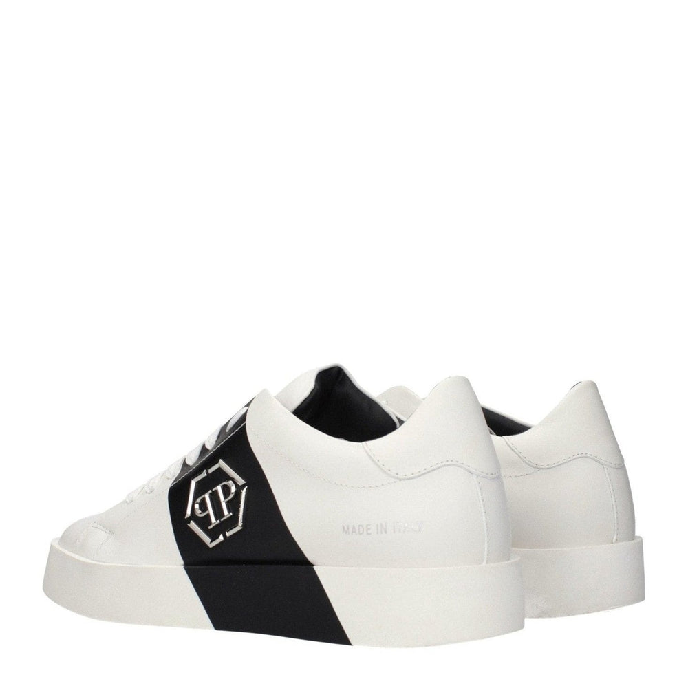 Philipp Plein White Leather Sneakers mens luxury fashion - MENS EDIT