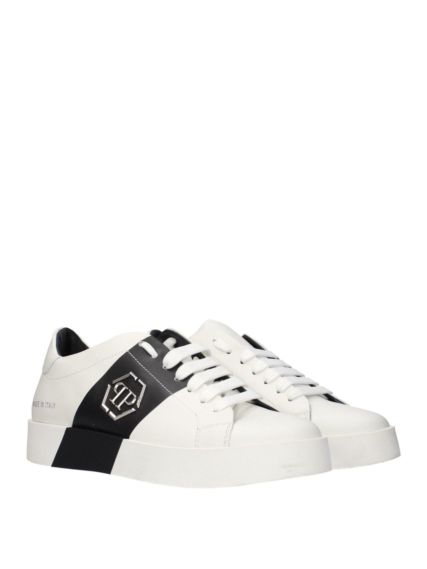 Philipp Plein White Leather Sneakers mens luxury fashion - MENS EDIT