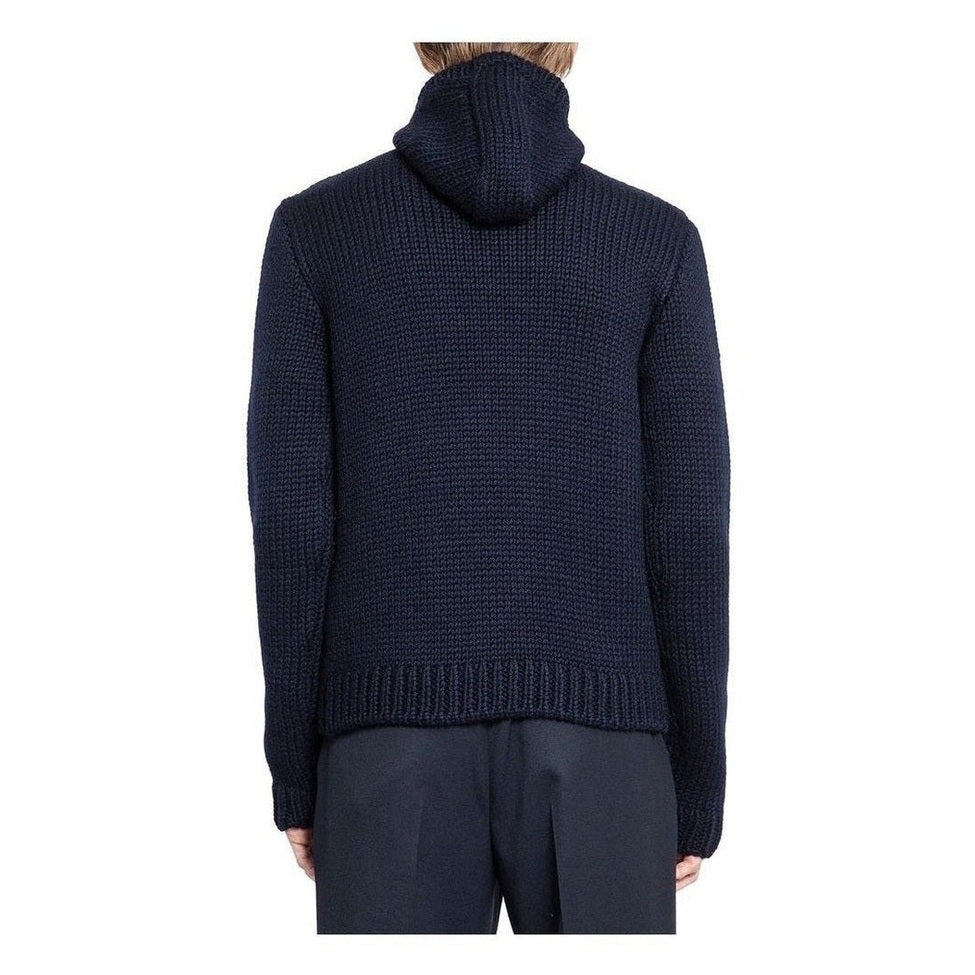 Prada Blue Wool Sweatshirt mens luxury fashion - Mens Edit