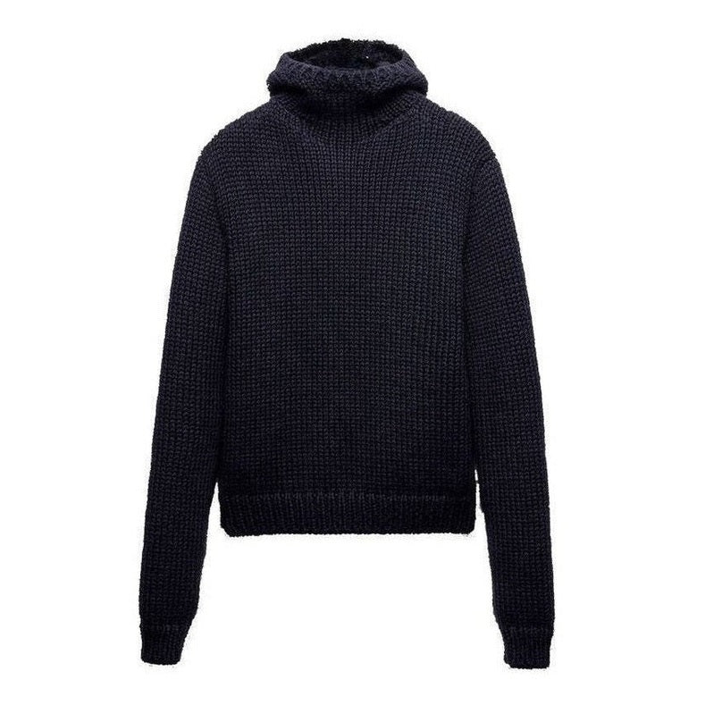 Prada Blue Wool Sweatshirt mens luxury fashion - Mens Edit