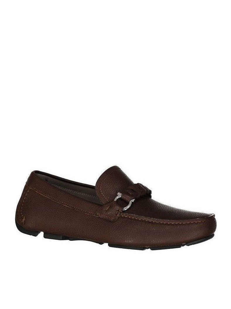 Salvatore Ferragamo Brown Calfskin Slip - On Loafers mens luxury fashion - Mens Edit