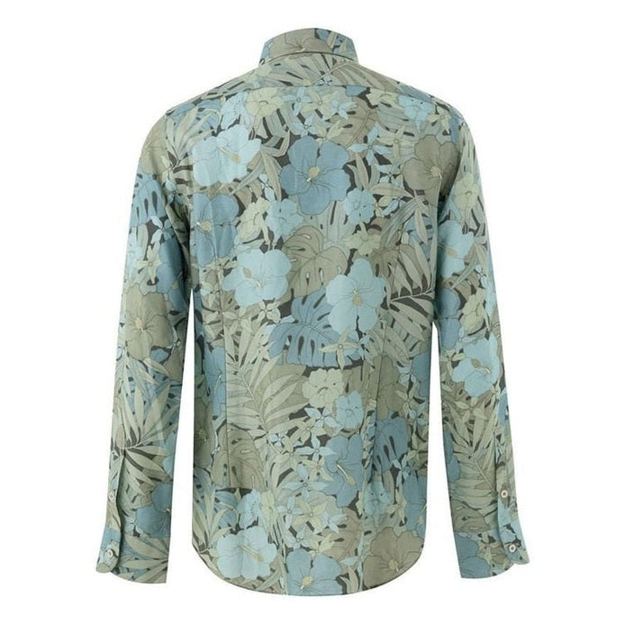 Tom Ford Blue Lyocell Pattern Shirt mens luxury fashion - MENS EDIT