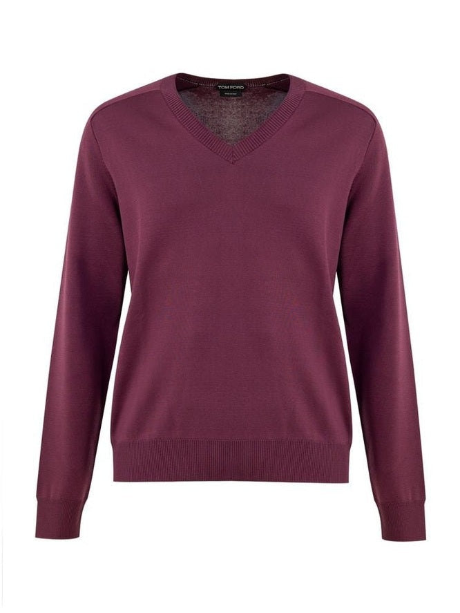 Tom Ford Purple Silk Sweatshirt mens luxury fashion - MENS EDIT