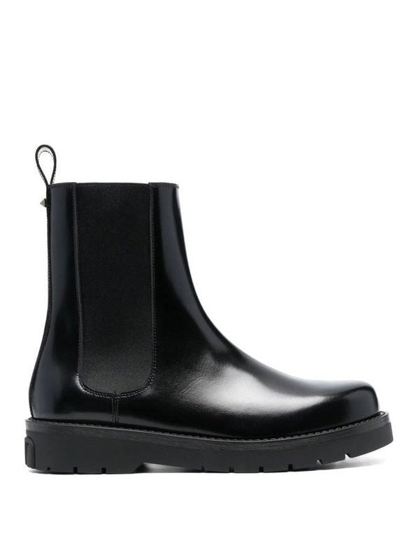 Valentino Garavani Black Leather Chelsea Boots mens luxury fashion - MENS EDIT