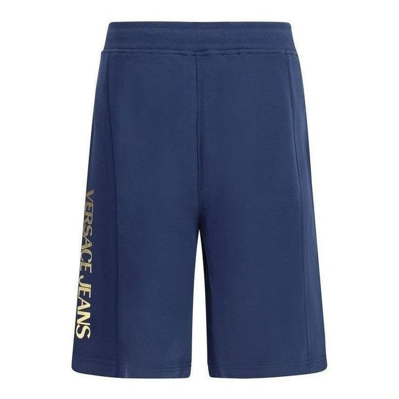 Versace Jeans Blue Cotton Bermuda Shorts mens luxury fashion - Mens Edit