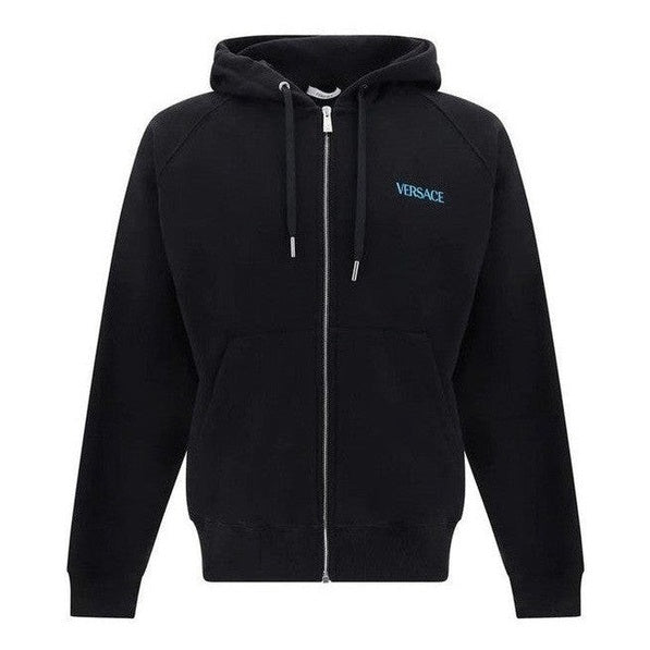 Versace Black Cotton Sweatshirt mens luxury fashion - MENS EDIT
